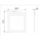 Набор мебели Atoll Верона 85 scuro