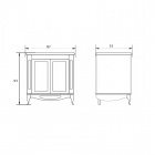 Набор мебели Atoll Верона 85 scuro