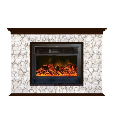 Камин для дома и дачи Glenrich Пафос 28 Карелия дуб 46 - купить по специальной цене в интернет-магазине "Уют в доме"