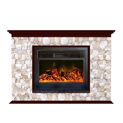 Камин для дома и дачи Glenrich Пафос 28 Арбат красное дерево - купить по специальной цене в интернет-магазине "Уют в доме"