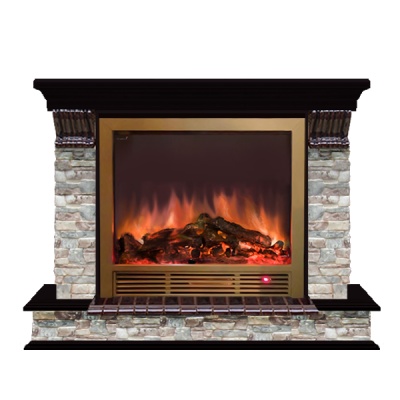 Камин для дома и дачи Glenrich Панорама Sh 39BR Грот цветной венге - купить по специальной цене в интернет-магазине "Уют в доме"