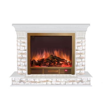 Камин для дома и дачи Glenrich Панорама Sh 33BR Алтай беленый дуб - купить по специальной цене в интернет-магазине "Уют в доме"