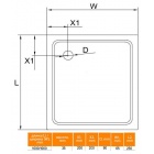    Cezares TRAY-M-A-100-35-W