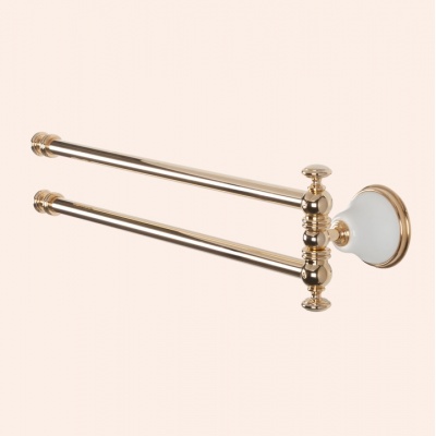 Полотенцедержатель TW Harmony 013 (белый/золото) - купить по специальной цене в интернет-магазине "Уют в доме"