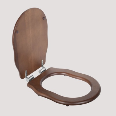 Сиденье для унитаза TW Bristol TWBR08noce/cr (орех/хром) - купить по специальной цене в интернет-магазине "Уют в доме"