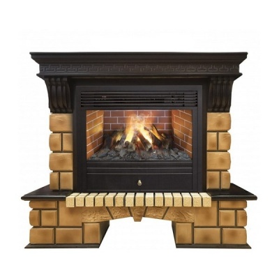      Real Flame Stone Brick 26   3D Novara -      - "  "