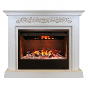 Камин для дома и дачи Real Flame Leticia 26 с очагом 3D Helios 26