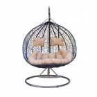 Широкое кресло-качалка подвесного типа Kvimol КМ-1016 (коричневое)