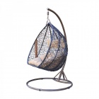 Широкое кресло-качалка подвесного типа Kvimol КМ-1016 (коричневое)