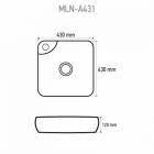 Керамический умывальник Melana A431
