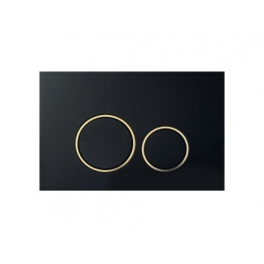Кнопка слива Boheme 663 black gold (круглая)