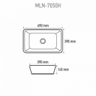 Прямоугольный умывальник Melana 7050H