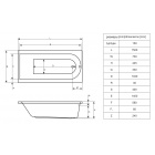     EXCELLENT AURUM 150x70 WAAC.AUR15WH
