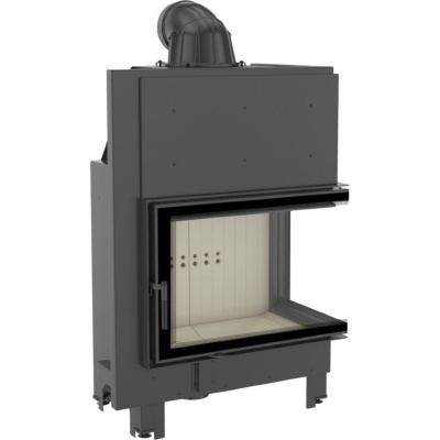 Топка для камина Kratki MBA/P/BS/SG гнутое стекло правое - купить по специальной цене в интернет-магазине "Уют в доме"