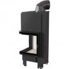 Каминная топка Kratki MBN/L/BS/SG гнутое стекло слева