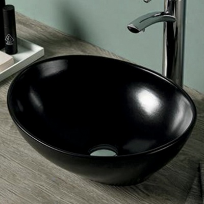Овальная раковина Melana 7138MB черный матовый - купить по специальной цене в интернет-магазине "Уют в доме"