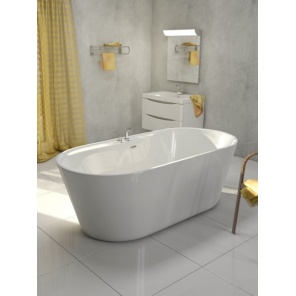 Овальная акриловая ванна BelBagno BB14-K