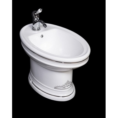 Биде напольное Boheme Puro с узором Chrome 960-CR - купить по специальной цене в интернет-магазине "Уют в доме"