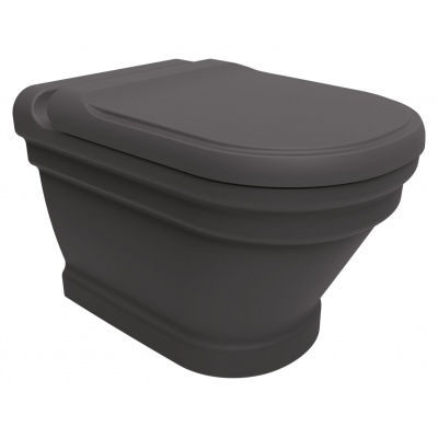 Унитаз подвесной Creavit Antik AN320.60100 антрацит - купить по специальной цене в интернет-магазине "Уют в доме"