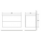     BelBagno Regina 80, Marmo Rosa