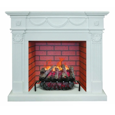      Real Flame Casablanca WT   3D Silva log 26 (brick ) -      - "  "