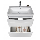 Тумба с раковиной La Tezza LUX 80 белый глянец