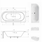 Ванна акриловая Besco AVITA WAV-150-NL