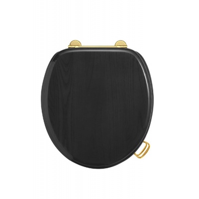 Сиденье для унитаза Boheme 907-B(G, CH,BR) черное - купить по специальной цене в интернет-магазине "Уют в доме"