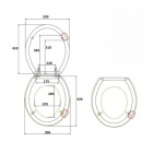 Сиденье для унитаза микролифт Boheme 907-B(G, CH,BR) черное