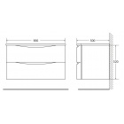     BelBagno Smile Bianco Lucido 90