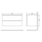     BelBagno Luce Polissandro 90