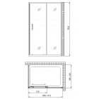 Прямоугольный душевой уголок Gemy Victoria S30191B-A90