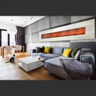 Навесной электрокамин Glenrich Genius 240 White белёный дуб