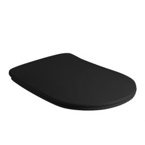 Сиденье для унитаза Kerasan Nolita Slim 539131 черный матовый