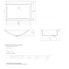 Умывальник подвесной Esse IN F 600/3