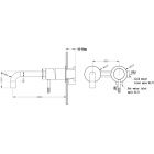 Смеситель для умывальника Boheme Uno 465-MW