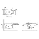 Унитаз безободковый Kerasan Nolita 55х35 см Бургундский матовый