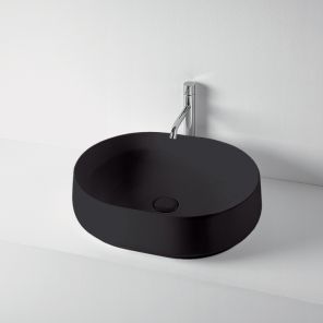 Овальная раковина Kerasan F10 460531 черный матовый