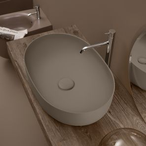 Овальная раковина Kerasan Nolita 534381 Nocciola mat