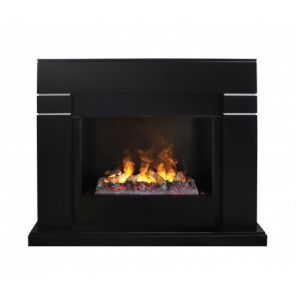 Камин для дома и дачи Real Flame Lindelse 26 BLM с очагом Cassette 630M 3D+Black вставка