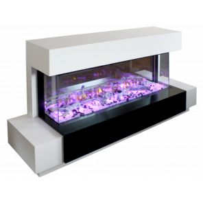 Камин для дома и дачи Real Flame Houston 50 WT-P551 с очагом Onyx 50 BL (OL96)