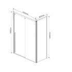 Душевой уголок Vincea Lugano VSR-1L8014CL-1