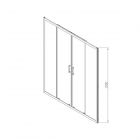 Душевая дверь Vincea Alpha VDS-3AL2170CL