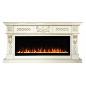 Камин для дома и дачи Real Flame Corsica 50 WT-659G с очагом Saphir 50