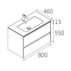    Berloni Bagno Way Block WAKBS2CHDIC 1430/LAVSMRINCXR002 101