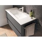 Тумба с раковиной Berloni Bagno Way Block WAKBS2CHDIC 101/LAVSMRINCXR002 101