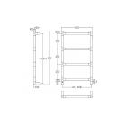 Полотенцесушитель электрический Margaroli Sereno 5-582