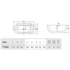 Отдельностоящая ванна Hatria Y7AX25