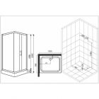 Душевая кабина угловая ESBANO ESD-8021