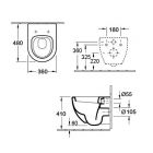 Унитаз подвесной ESBANO CLAVEL черный